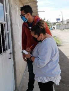 Raquel and her husband Gabriel sharing God’s Word
